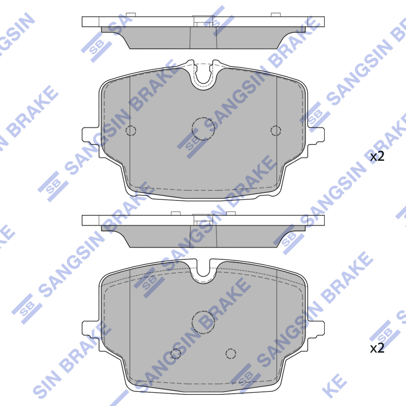 Передние тормозные колодки Sangsin SP4219