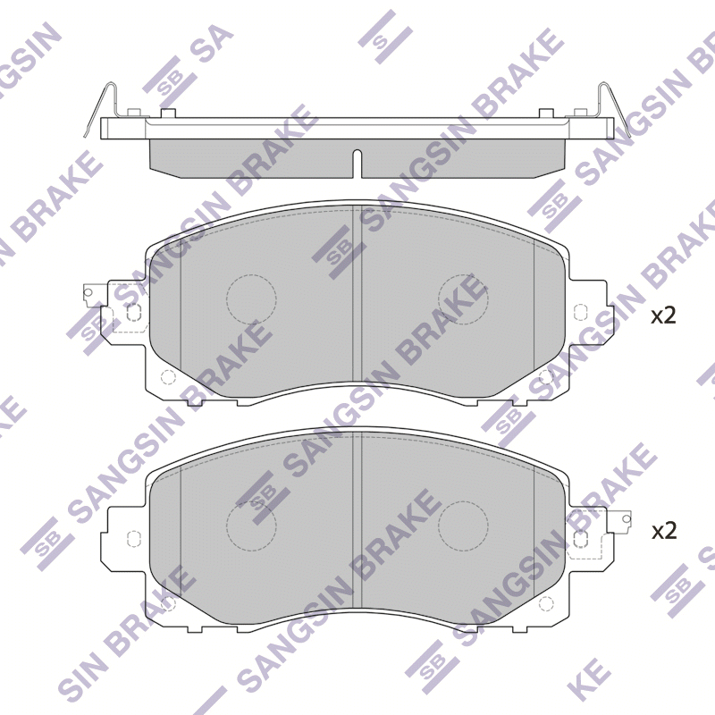 Передние тормозные колодки Sangsin SP4221
