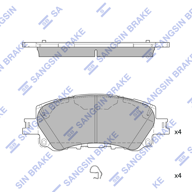Передние тормозные колодки Sangsin SP4223
