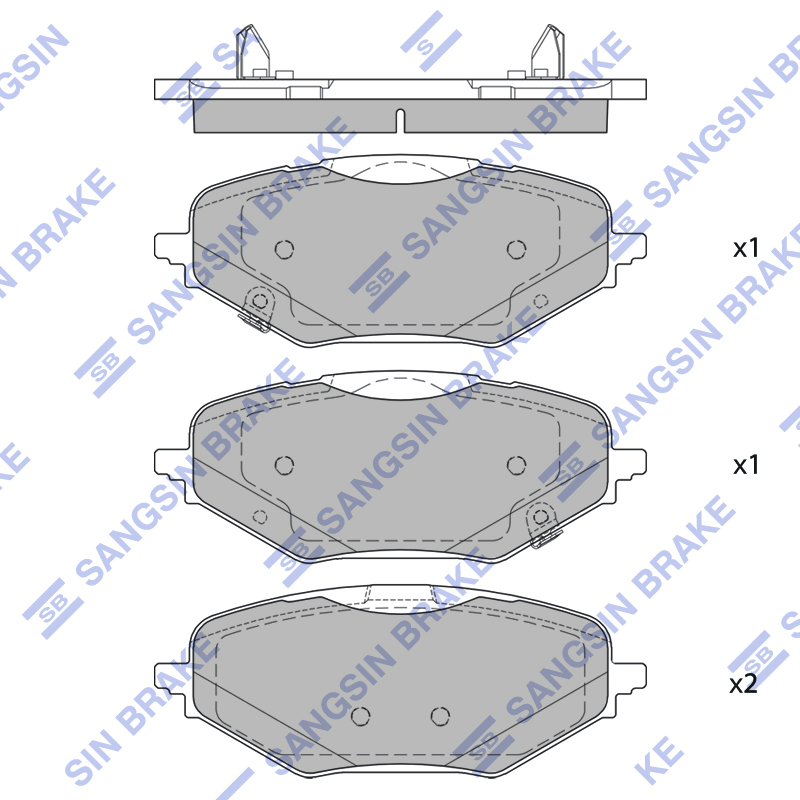 Передние тормозные колодки Sangsin SP4225