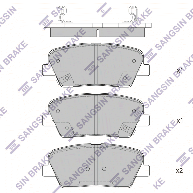Задние тормозные колодки Sangsin SP4231