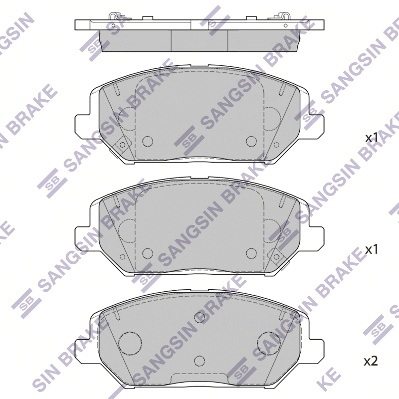 Передние тормозные колодки Sangsin SP4242
