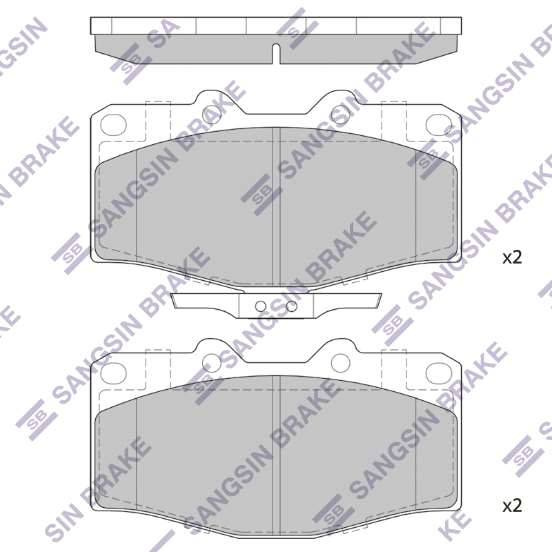 Передние тормозные колодки Sangsin SP4245