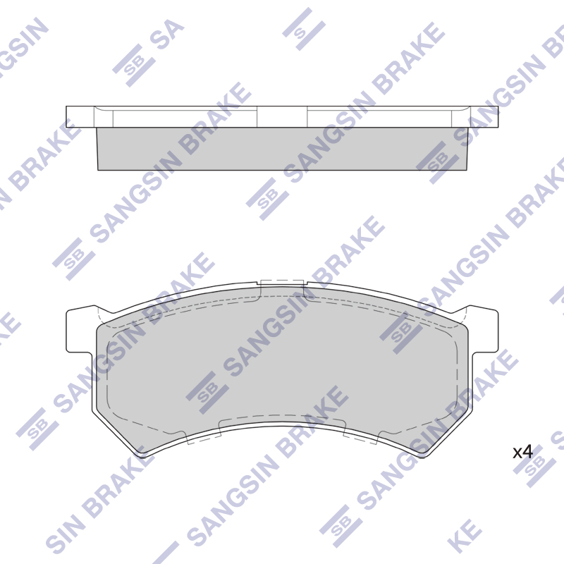 Передние тормозные колодки Sangsin SP4246