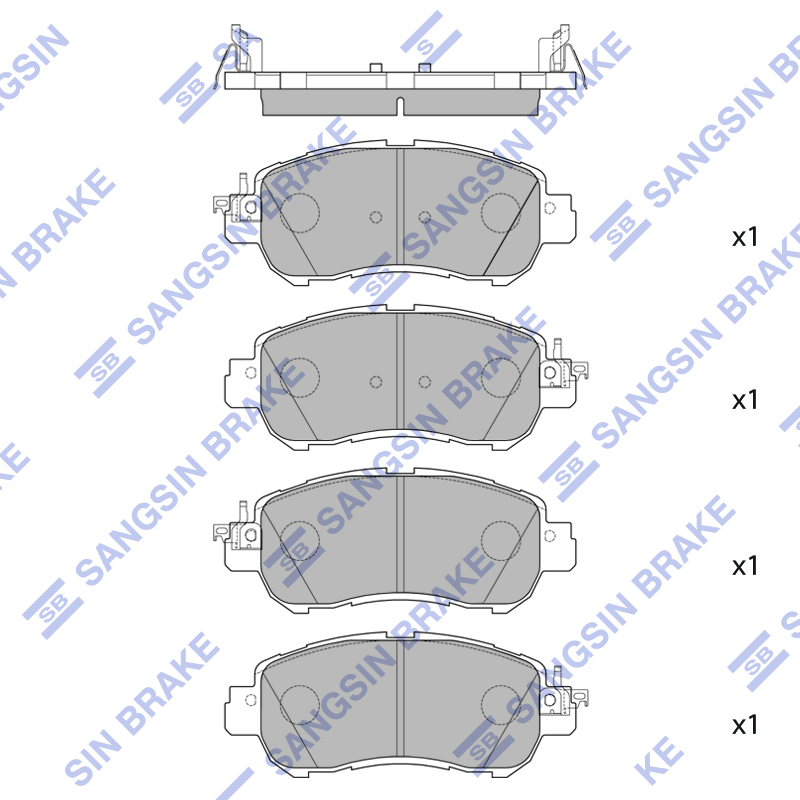 Передние тормозные колодки Sangsin SP4263