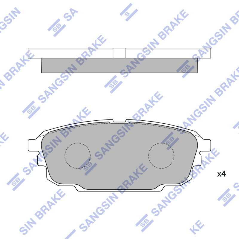Передние тормозные колодки Sangsin SP4266