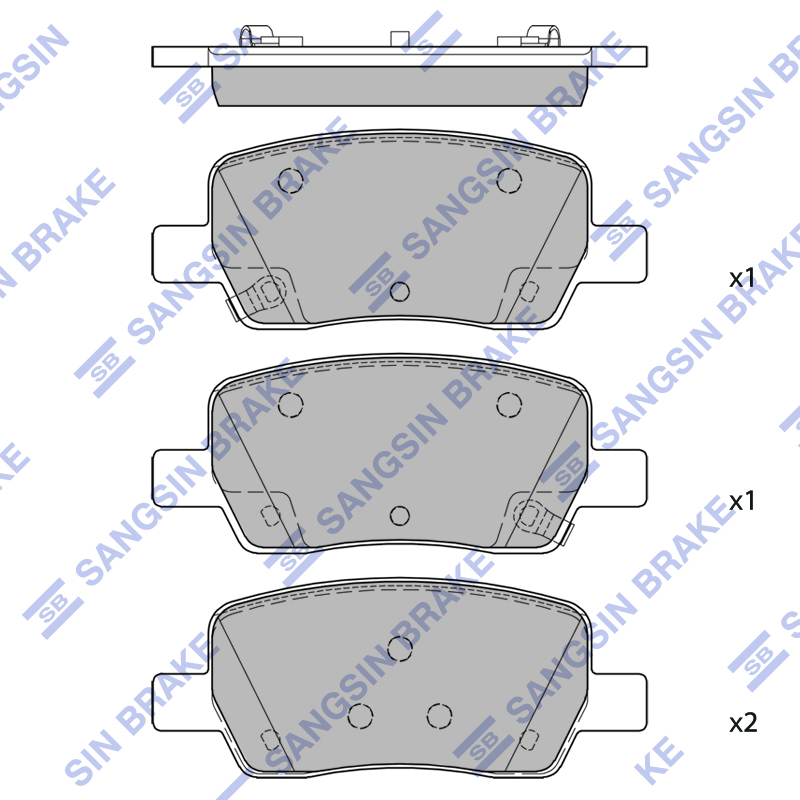 Передние тормозные колодки Sangsin SP4269