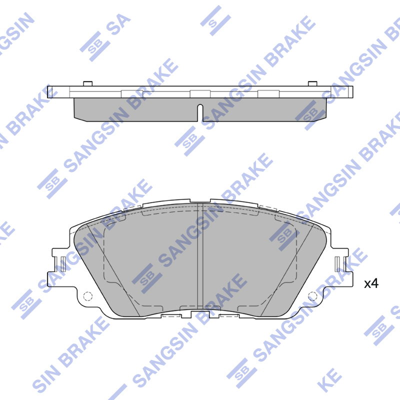 Передние тормозные колодки Sangsin SP4275A