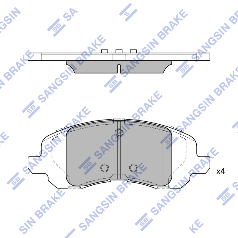 Передние тормозные колодки Sangsin SP4276