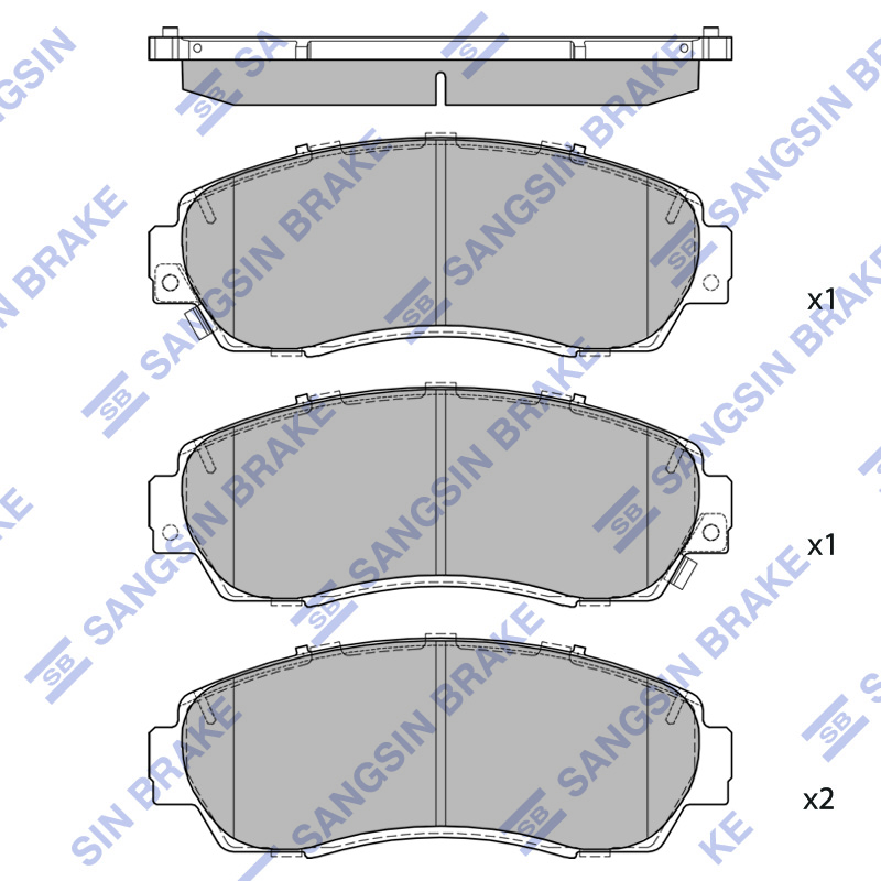 Передние тормозные колодки Sangsin SP4282