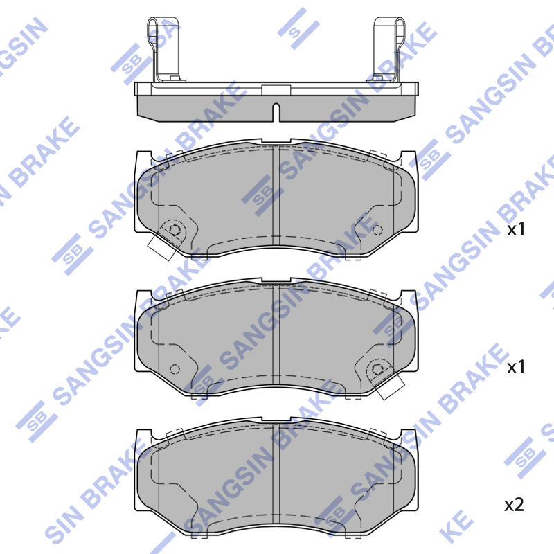 Передние тормозные колодки Sangsin SP4288
