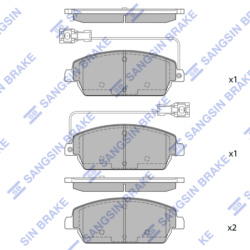 Передние тормозные колодки Sangsin SP4291