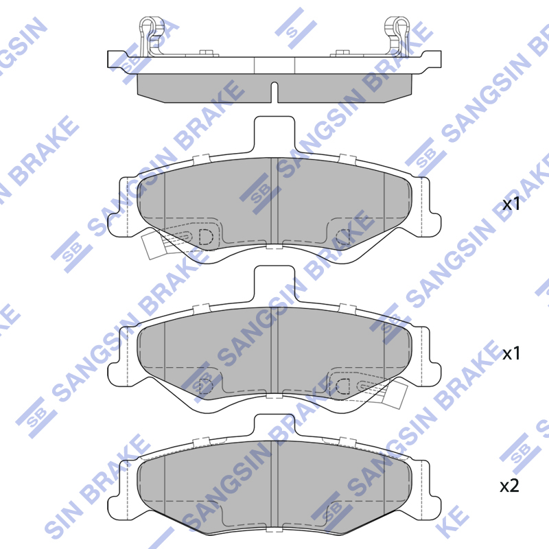 Передние тормозные колодки Sangsin SP4301