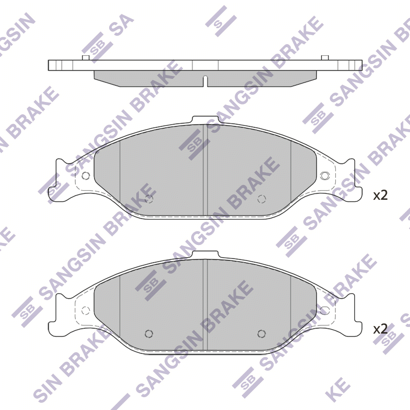Передние тормозные колодки Sangsin SP4304