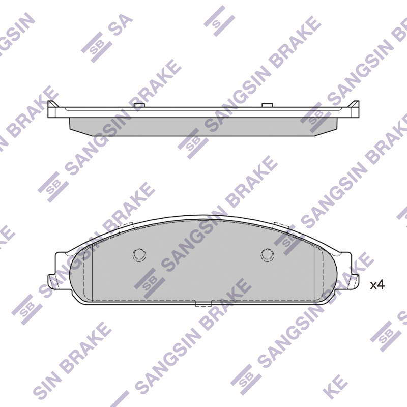 Передние тормозные колодки Sangsin SP4310