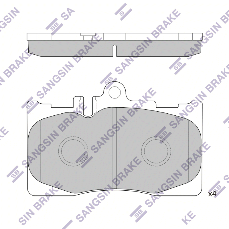 Передние тормозные колодки Sangsin SP4314