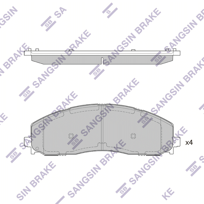 Передние тормозные колодки Sangsin SP4319