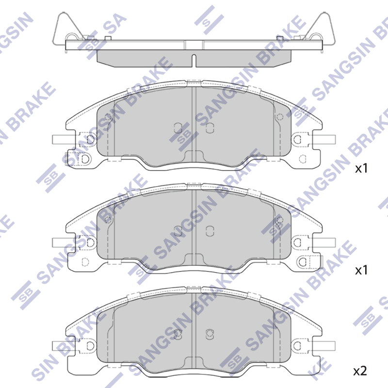 Передние тормозные колодки Sangsin SP4321