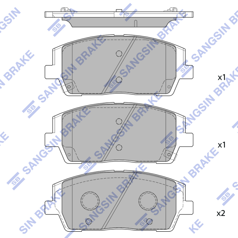 Передние тормозные колодки Sangsin SP4327