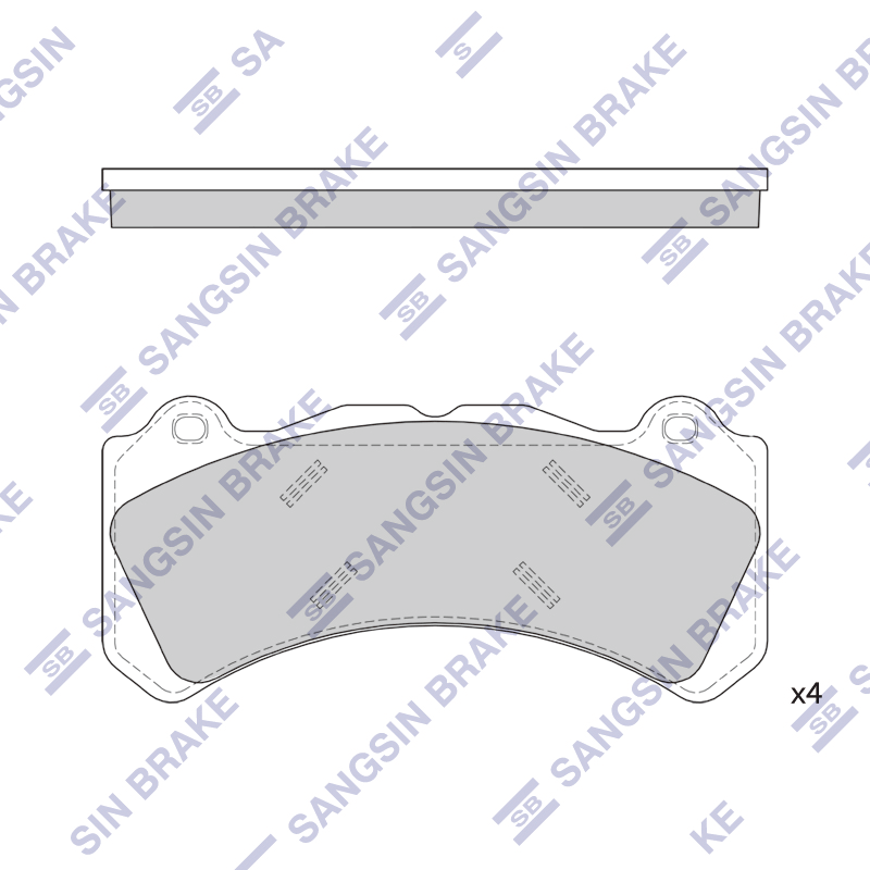 Передние тормозные колодки Sangsin SP4353