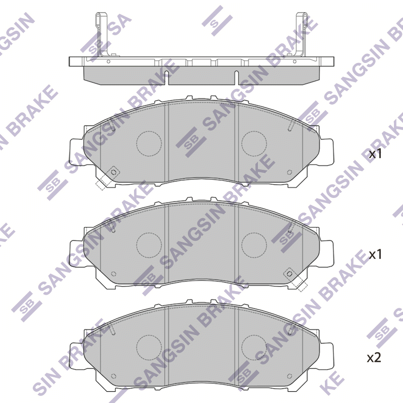 Передние тормозные колодки Sangsin SP4361