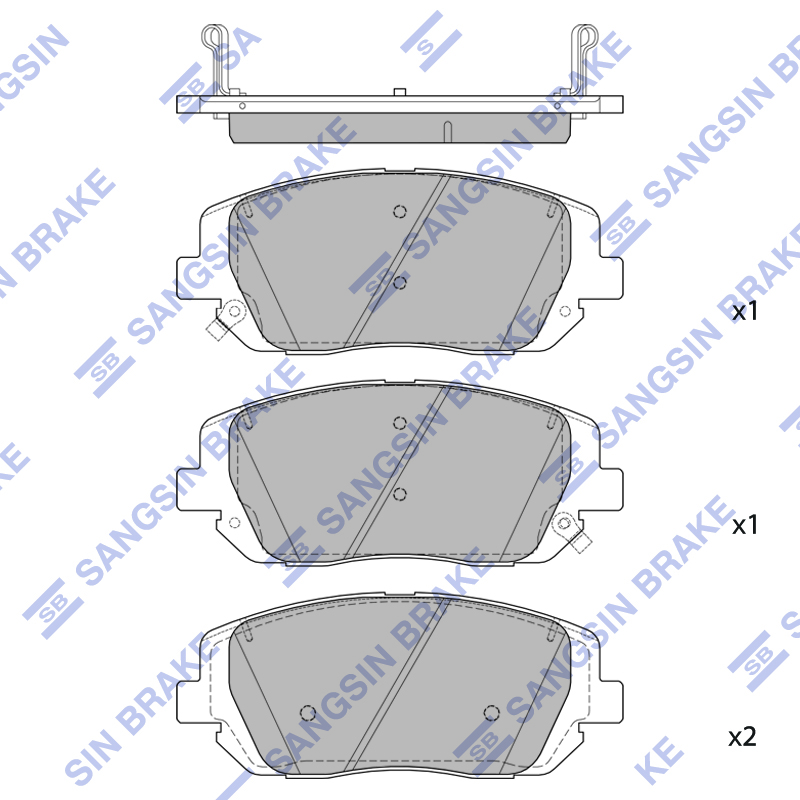 Передние тормозные колодки Sangsin SP4374