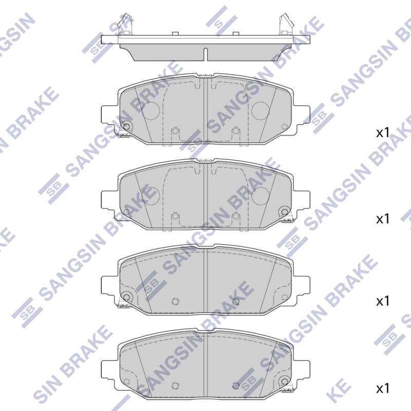 Задние тормозные колодки Sangsin SP4375