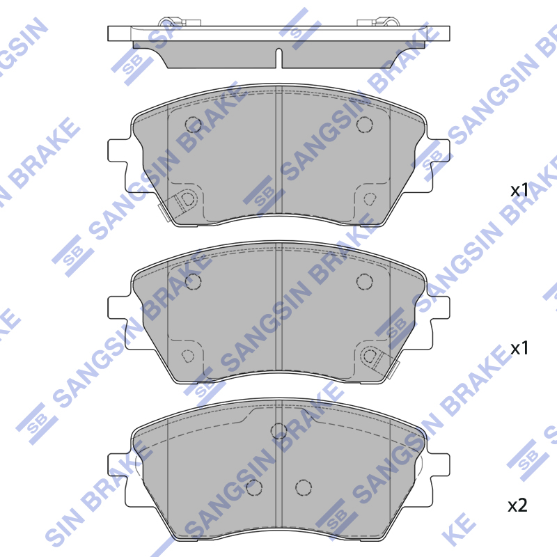 Передние тормозные колодки Sangsin SP4377