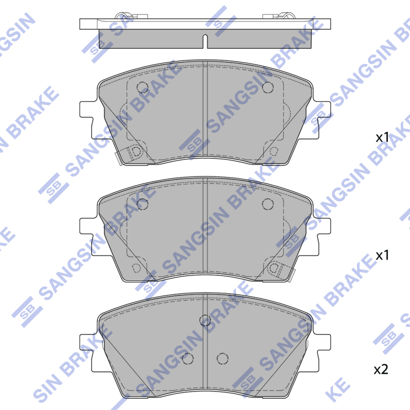 Передние тормозные колодки Sangsin SP4378