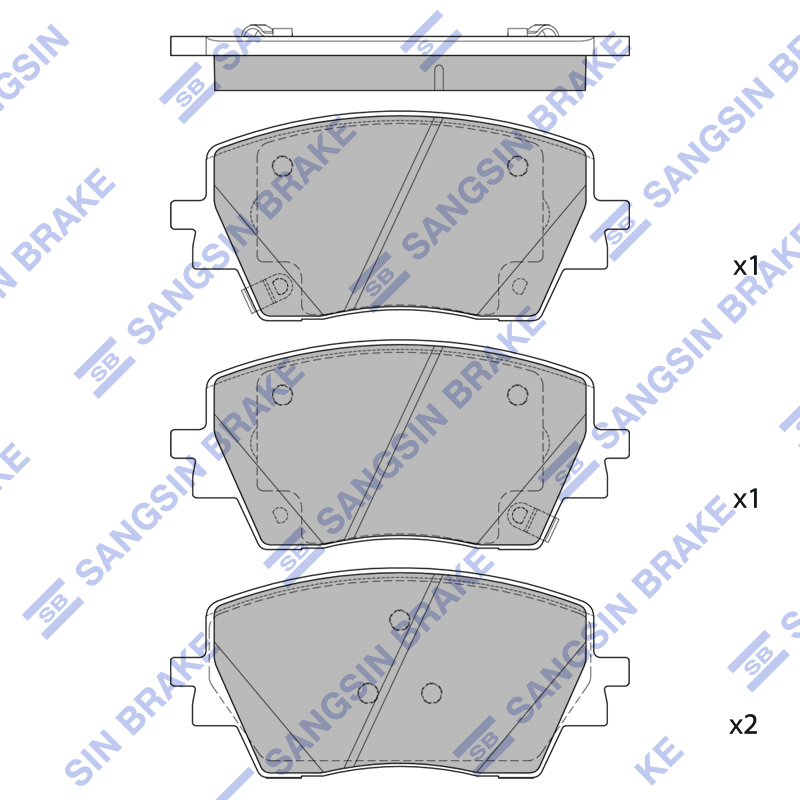 Передние тормозные колодки Sangsin SP4379