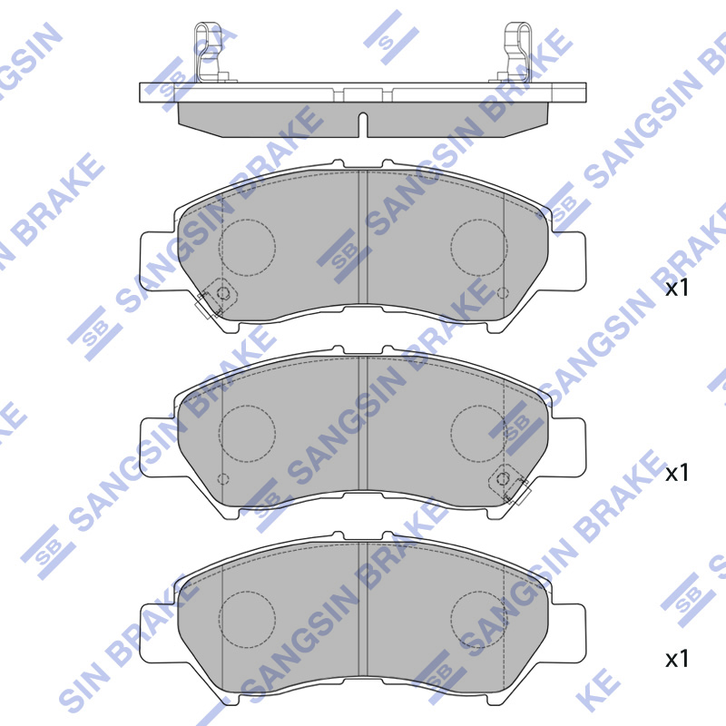 Передние тормозные колодки Sangsin SP4399