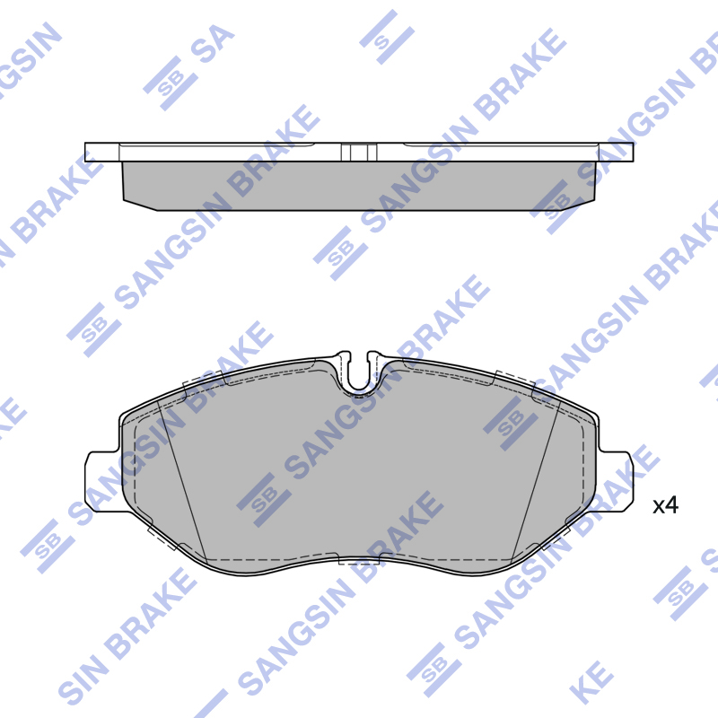 Передние тормозные колодки Sangsin SP4410