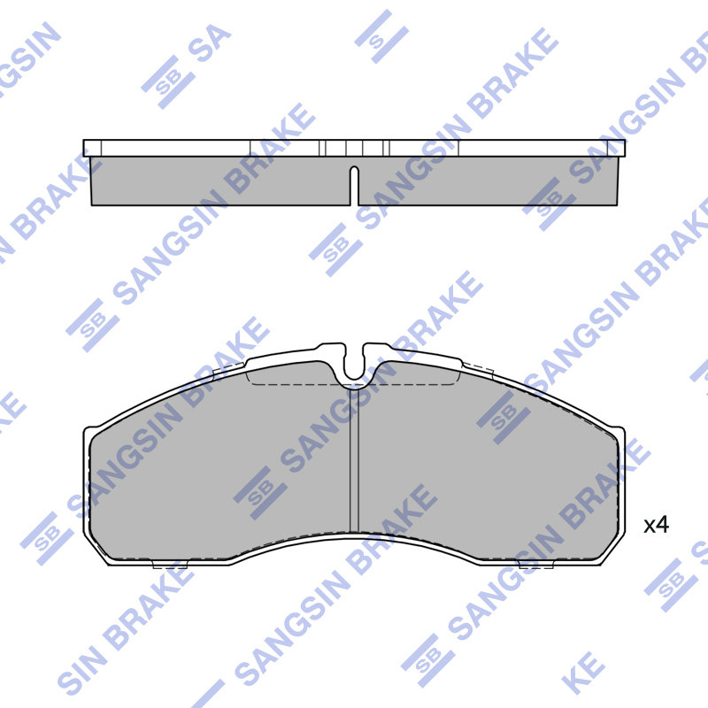 Передние тормозные колодки Sangsin SP4416