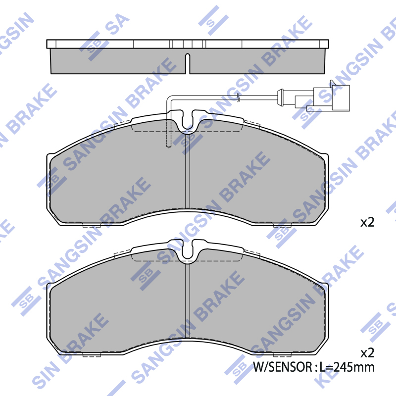Передние тормозные колодки Sangsin SP4416A
