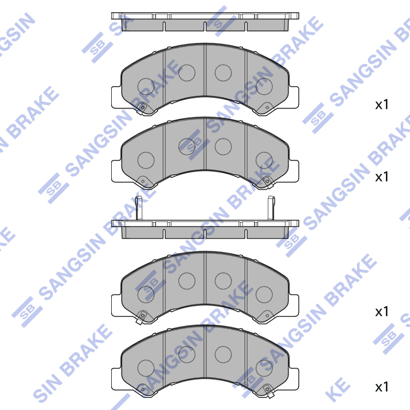 Передние тормозные колодки Sangsin SP4423