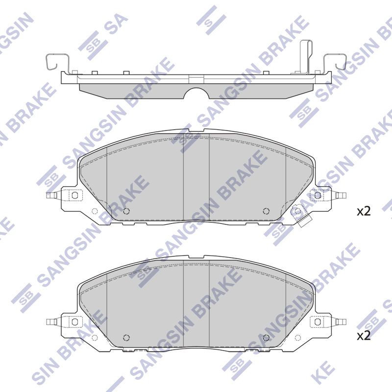 Передние тормозные колодки Sangsin SP4431