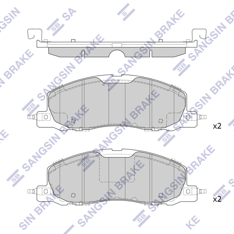 Передние тормозные колодки Sangsin SP4432