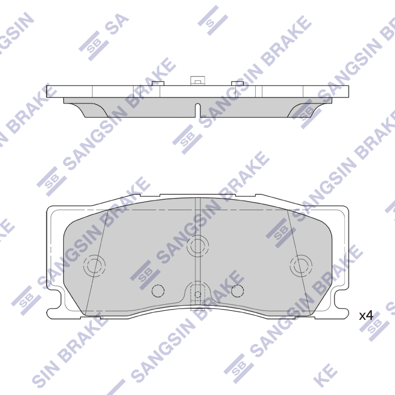 Передние тормозные колодки Sangsin SP4441