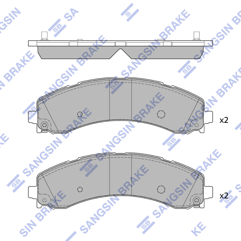 Передние тормозные колодки Sangsin SP4446