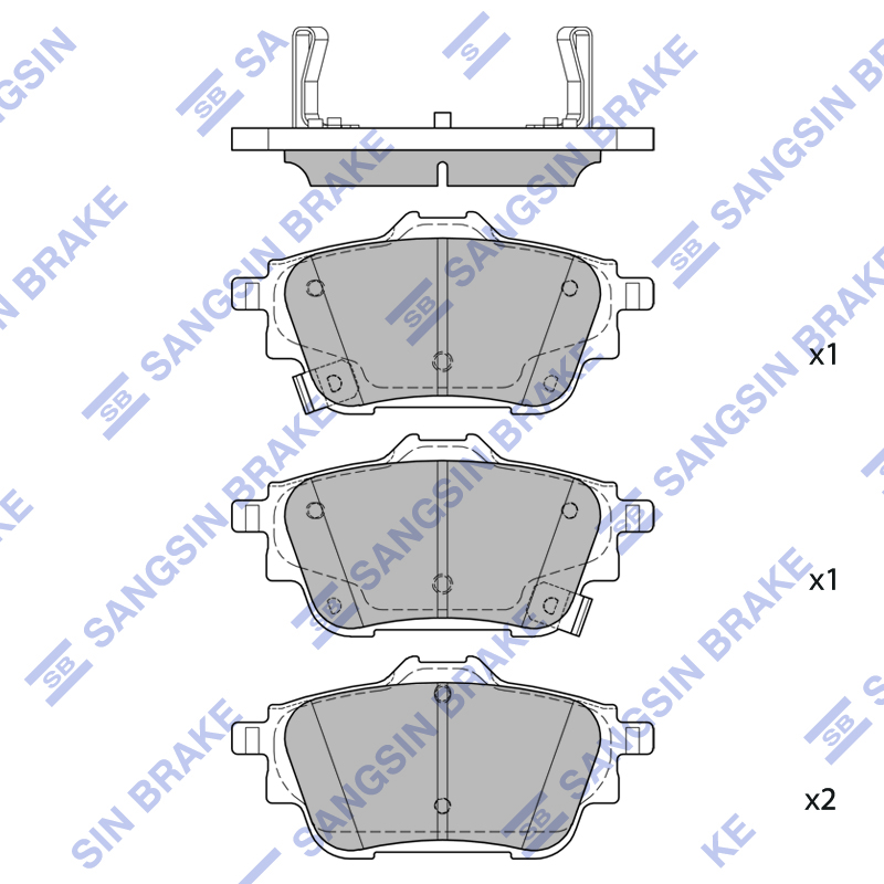 Передние тормозные колодки Sangsin SP4451