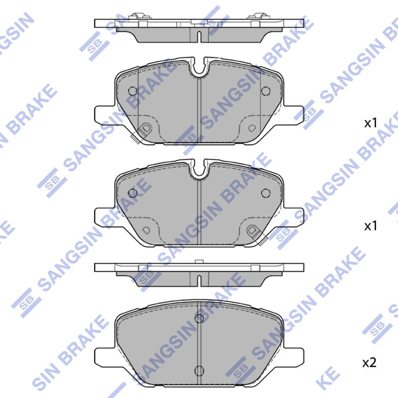 Передние тормозные колодки Sangsin SP4456A