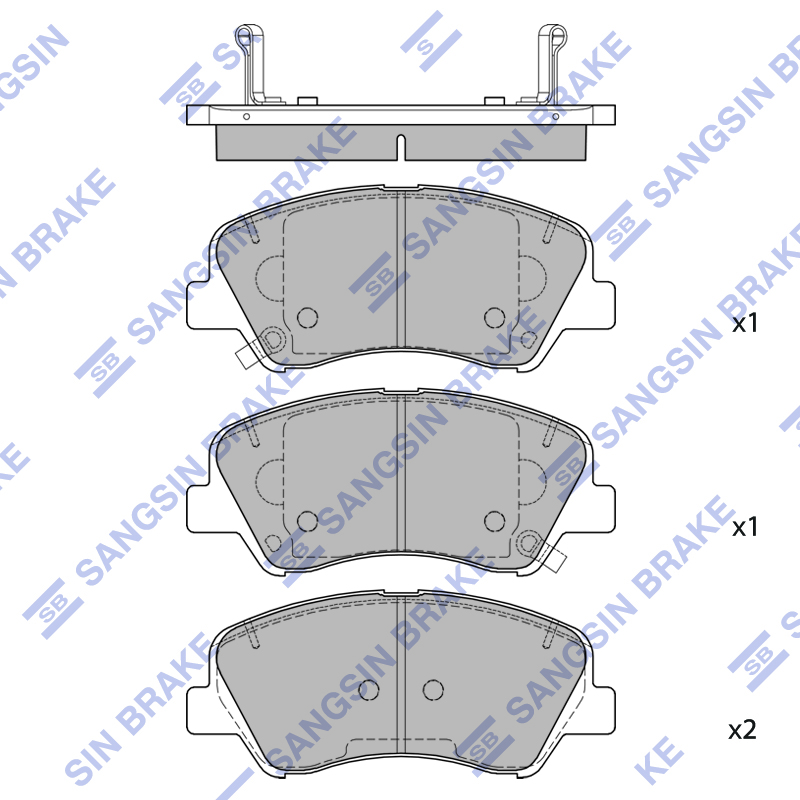 Передние тормозные колодки Sangsin SP4477