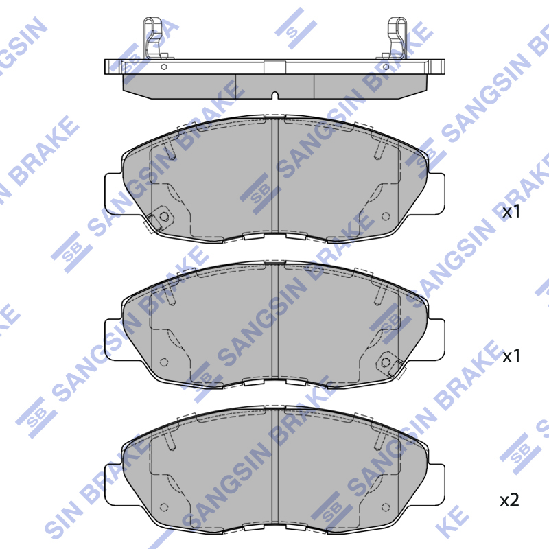 Передние тормозные колодки Sangsin SP4478