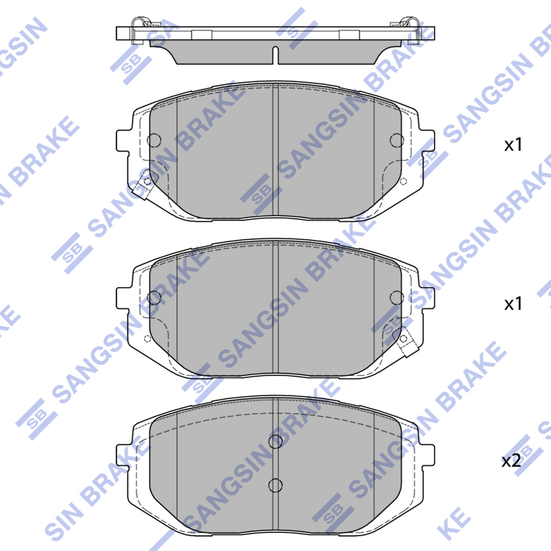 Передние тормозные колодки Sangsin SP4479