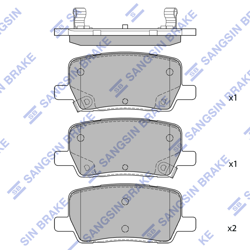 Передние тормозные колодки Sangsin SP4480