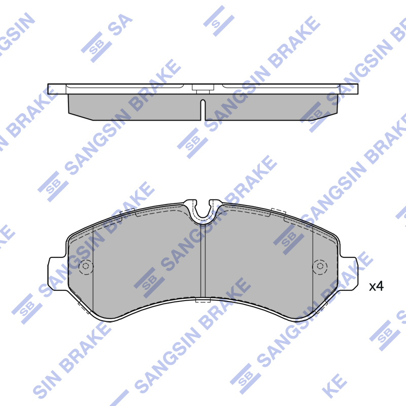 Задние тормозные колодки Sangsin SP4481