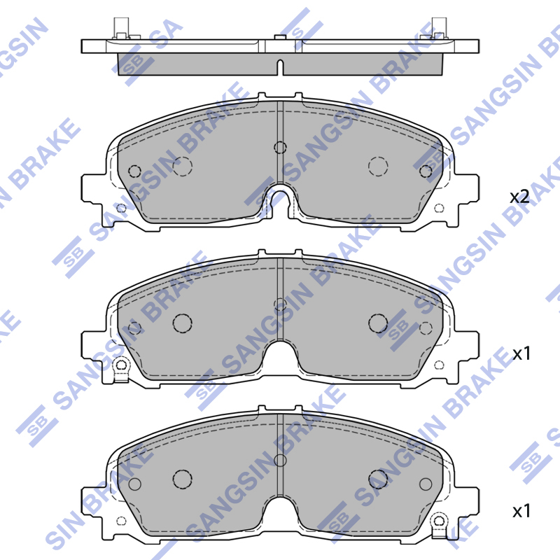 Передние тормозные колодки Sangsin SP4494