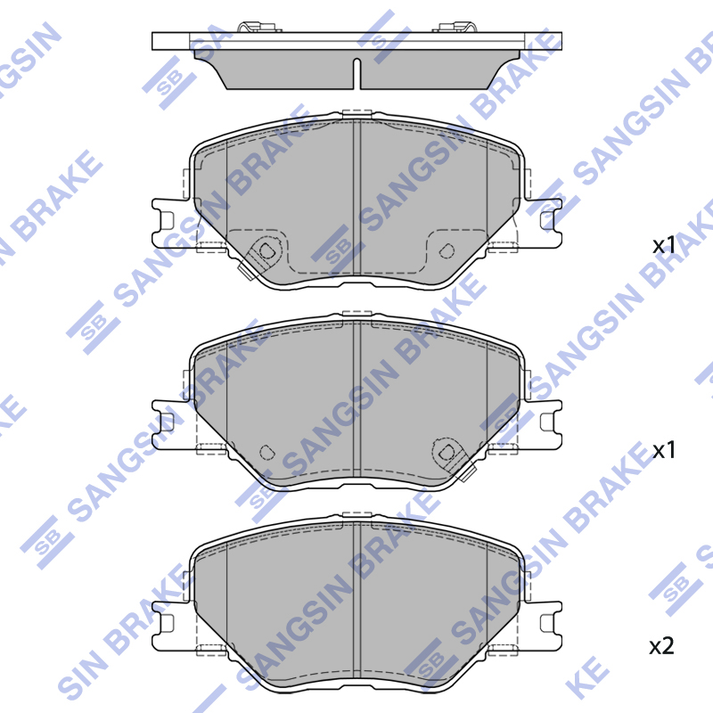 Передние тормозные колодки Sangsin SP4499