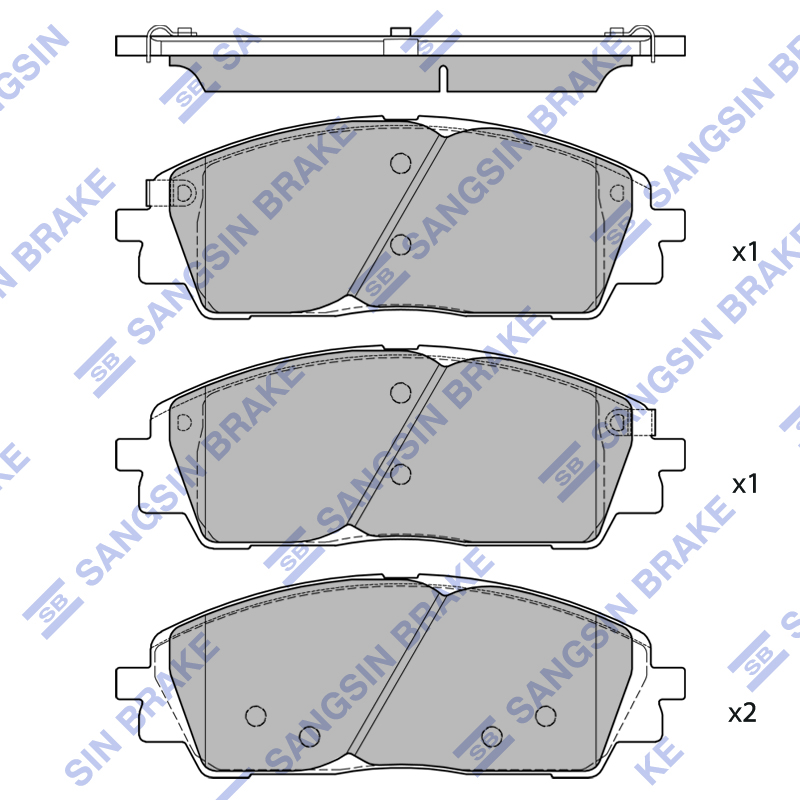 Передние тормозные колодки Sangsin SP4500