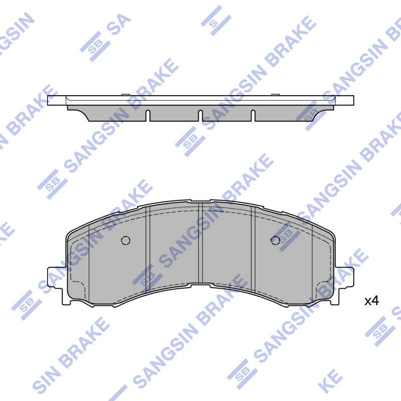 Передние тормозные колодки Sangsin SP4503